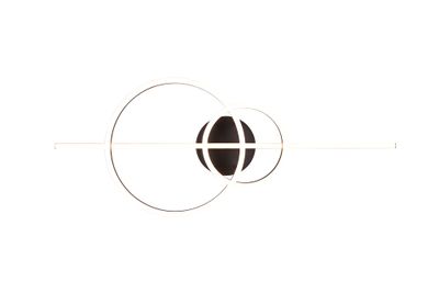 Plafonnier MONTILLA noir LED 54W 6300 lumens blanc dynamique CCT - TRIO