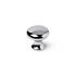Bouton de meuble rond chromé poli diamètre 35 mm REI