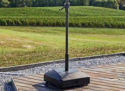 Pied de parasol pvc a remplir 43 kg sur roues PROLOISIRS Livraison à domicile incluse