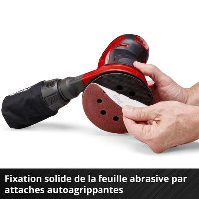 Ponceuse excentrique sans fil diamètre 125 mm 18 V TE-RS 18 Li-Solo EINHELL