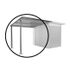 Auvent pour abri de jardin AvantGarde A3, A7 gris quartz métallique T. L - BIOHORT