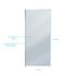 Paroi de douche à l'italienne 90x200 cm profilé chrome verre fumé 8 mm Parma - AURLANE