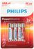 Piles alcalines LR3 (AAA) par 4 - Power Alkaline PHILIPS