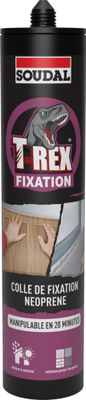 Colle de fixation néoprène T-REX cartouche 310 ml - SOUDAL