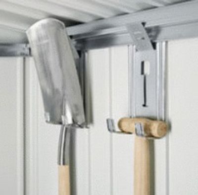 Armoire à outils extérieure H 182.5 x L 93 x P 83 cm gris foncé BIOHORT Livraison à domicile incluse