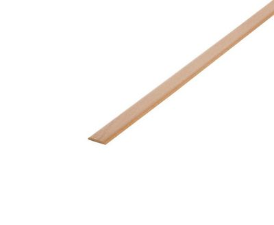 Champlat bois hêtre 2 arrondis raboté non traité - Ép.4 x l.28 mm - L.2.40 m - AJ TIMBER