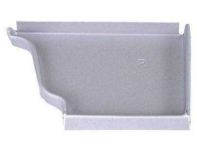 TALON CORNICHE DROIT ALU GRIS