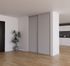 Porte de placard Gris Profil gris H 248,5 x L 92,2 cm YNGENIO