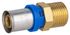 Raccord mâle 1/2 à sertir pour tube multicouche Ø 16 mm - QUICK PLOMBERIE