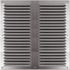 Grille d'aération carrée à persiennes en aluminium anodisé avec moustiquaire 250 mm x 250 mm AUTOG