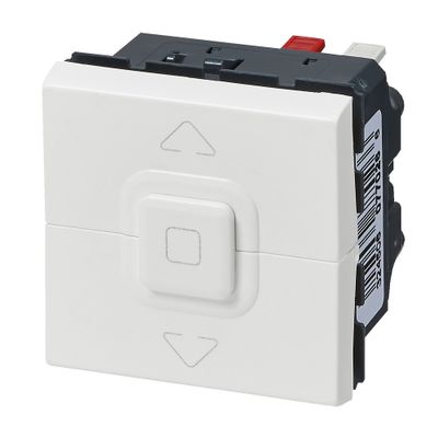 Interrupteur volet roulant encastrable 3 boutons 2 modules Blanc - Mosaic LEGRAND