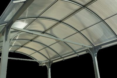 Carport en aluminium pour camionnette, camping-car, caravane et bateau  27,51 m², Livraison à domicile incluse - HABRITA