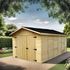 Garage avec panneaux en bois massif ép. 16 mm 13,14 m², Livraison à domicile incluse - HABRITA