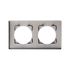 Plaque de finition 2 postes gris platine Casual Evo - DEBFLEX