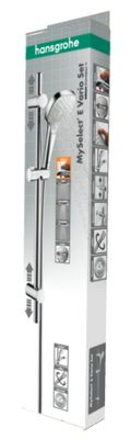 Combiné barre de douche MySelect E Vario Chrome/Blanc HANSGROHE