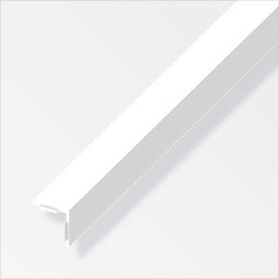Cornière égale adhésive en PVC 25 x 25 mm blanc 2,5 m ALFER
