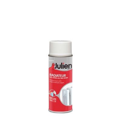 Peinture en aérosol spéciale radiateur blanc brillant 400 mL - JULIEN