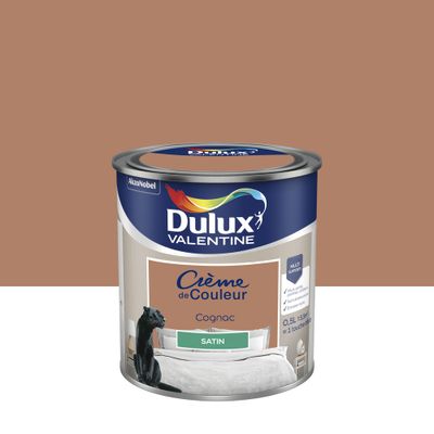 Peinture Crème de Couleur Cognac satin 0,5 L - DULUX VALENTINE