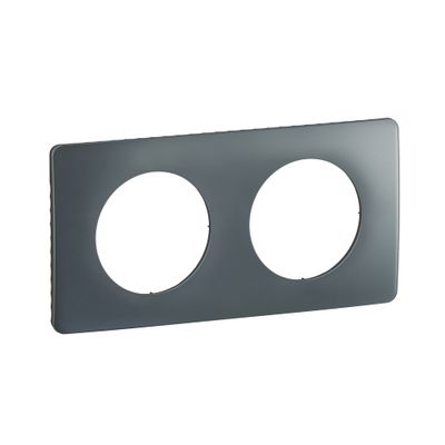 Plaque de finition 2 postes Bleu orage - Céliane LEGRAND