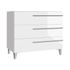 Meuble de salle de bains Cies 3 tiroirs L100 x H84 x P45 cm panneau de particules blanc