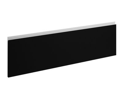 Façade tiroir avec poignée intégrée pour meuble de cuisine Mallorca noir mat 35 x 120 cm OFITRES