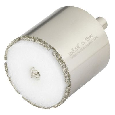 Scie cloche diamant diamètre 53 mm - WOLFCRAFT