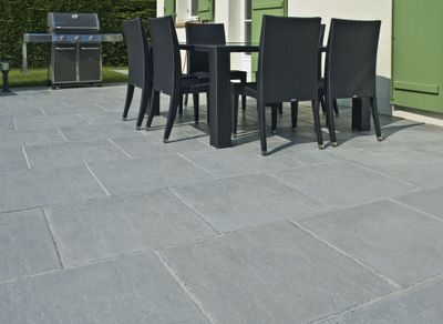 Dalle extérieure Bergerac 49,5 x 49,5 x 2,2 cm Grise - WESER