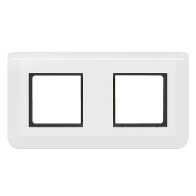 Plaque de finition 2 x 2 modules horizontale Blanc - Mosaic LEGRAND