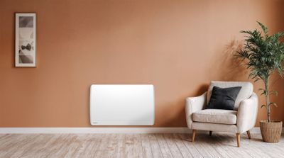 Radiateur à inertie sèche wi-fi BAO 1500W blanc horizontal - BESTHERM