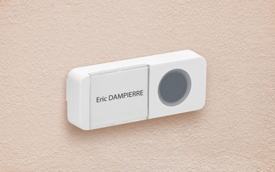 Sonnette sans fil 150m à pile Blanc - CEEZAM