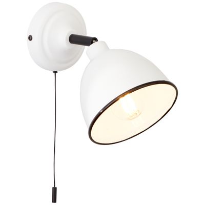Spot mural en saillie orientable E14 28W métal blanc - Telio BRILLIANT