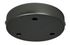 Rosace de luminaire métal diamètre 120 mm titane 3 sortie TIBELEC