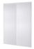 Portes de placard coulissantes blanc veiné 2 vantaux H 2,50 m x L 1,80 m OPTIMUM