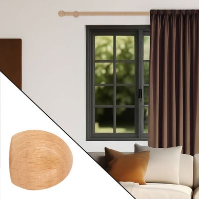 Embout déco ogive à visser en bois diam 20 mm Finition Hêtre par 2- MOBOIS