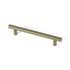 Poignée de meuble cylindrique inox vert olive entraxe 128 mm REI
