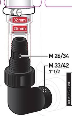 Coude M33/42-[D30-26/34-D25]