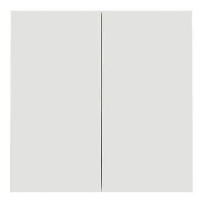 Double interrupteur va-et-vient ou poussoir avec plaque intégrale Odace 2025 blanc - SCHNEIDER ELECTRIC