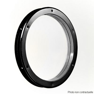 Hublot de porte métal rond noir diamètre 39 cm MOTTEZ