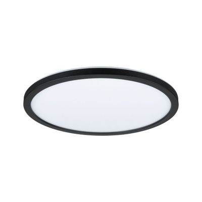 Plafonnier salle de bains LED Atria Shine Ø 30cm noir IP44 2250 lumens blanc variable CCT - PAULMANN