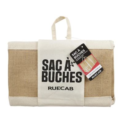 Sac à bûche en jute RUECAB