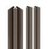 Profilés d'angle taupe 2x finitions 1x angle intérieur pour panneaux muraux 210 cm - SCHULTE