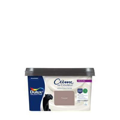 Peinture crème de couleur Taupe velours 2,25L - DULUX VALENTINE