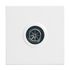 Prise TV mâle 9,52 mm 2 modules finition blanche Mosaic LEGRAND