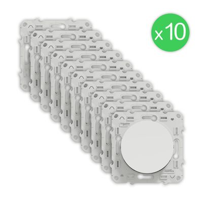 Interrupteurs va-et-vient ou poussoirs Odace 2025 blanc par 10 - SCHNEIDER ELECTRIC