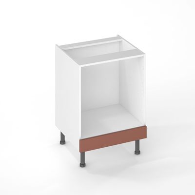 Bandeau bas four pour meuble de cuisine Lotus Terracotta 10 x 60 cm OFITRES