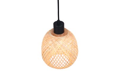 Suspension E27 Amelie bambou naturel 10W - CASALUM