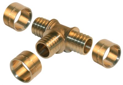 Té à glissement égal pour tube PER diamètre 10/12 mm