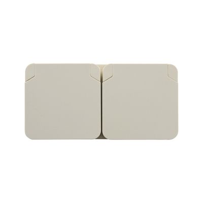 Double Prise 2 pôles+terre étanche IP55 Cyklone horizontale sable - DEBFLEX