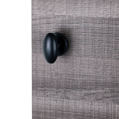 Poignées de porte sur rosaces sans trou Chic aluminium noir ALPERTEC