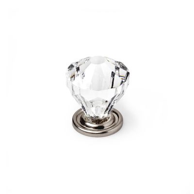 Bouton de meuble zamak diamant diamètre 30 mm REI